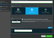A screenshot showing how the robust Automated Task scheduler in NodePanel