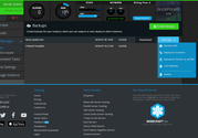 A screenshot showing the backups manager in NodePanel