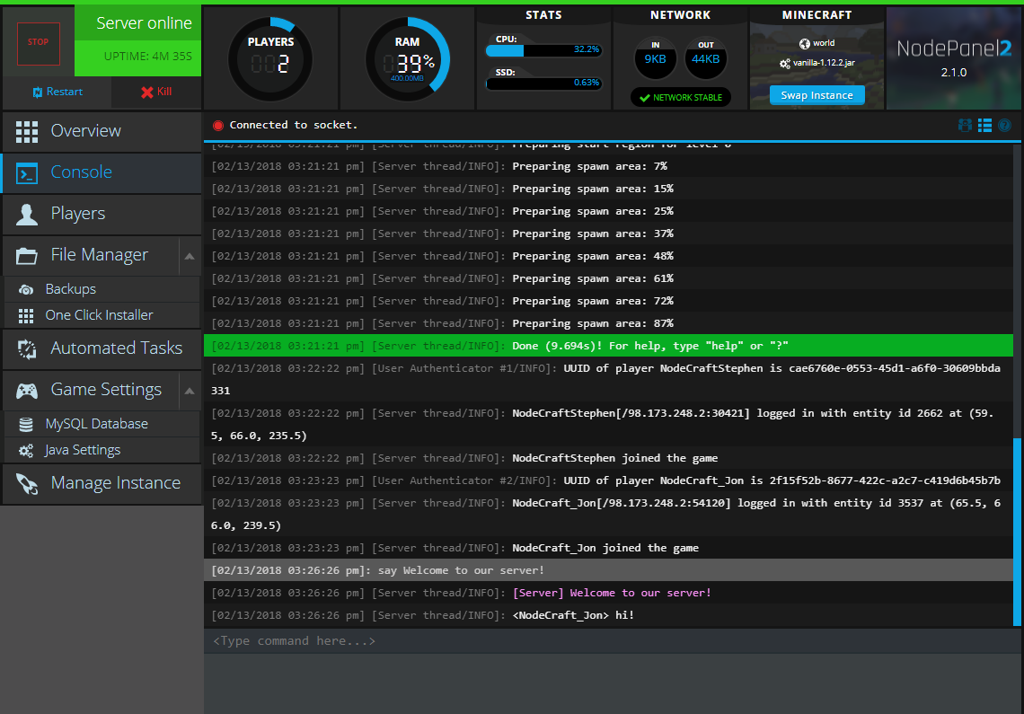 setup minecraft server linux