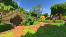 A Minecraft server village