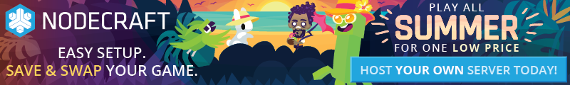 The Nodecraft Summer sale is here! Play all summer for one low price. Start your server now!